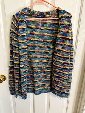 NWOT Cozy Multicolor Open-Front Women’s Sweater Cardigan